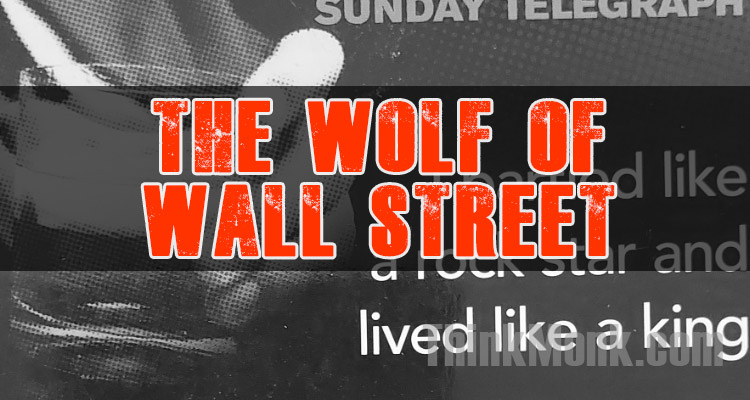 Jordan Belfort Wolf of Wall Street Book